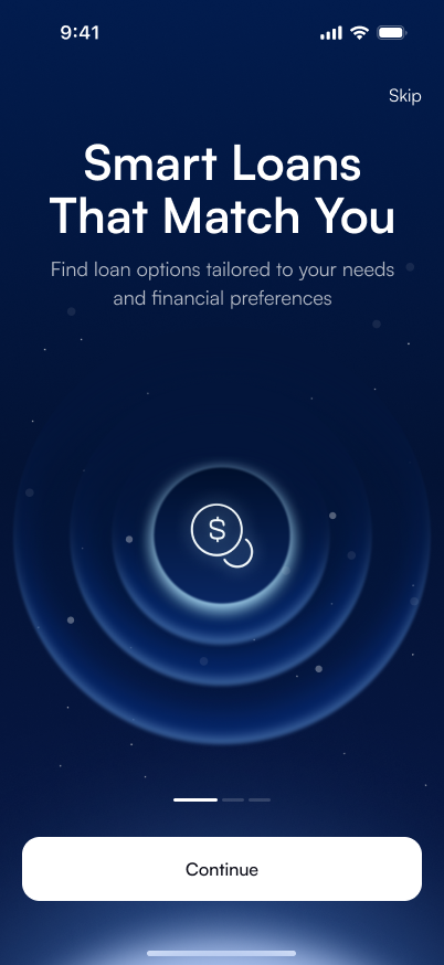 Onboarding step 1